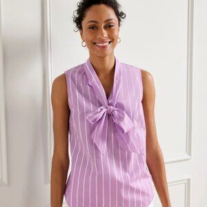 Talbots Tie Neck Shell Top